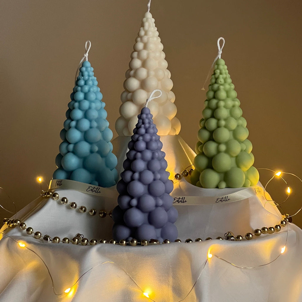 Bubble Christmas Tree Candle