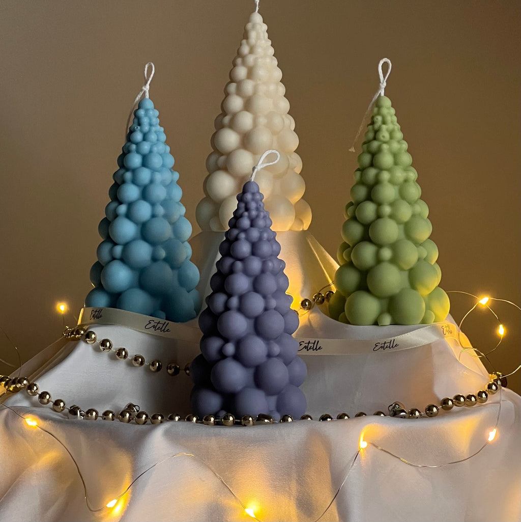 Bubble Christmas Tree Candle
