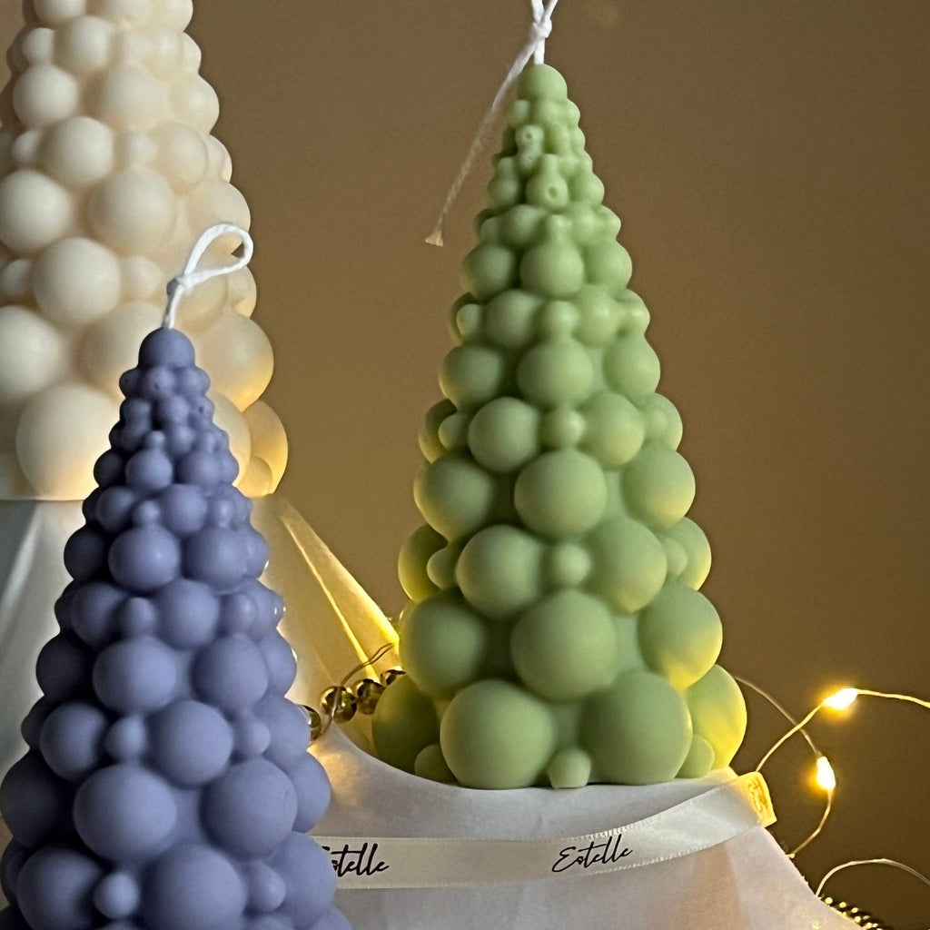 Bubble Christmas Tree Candle