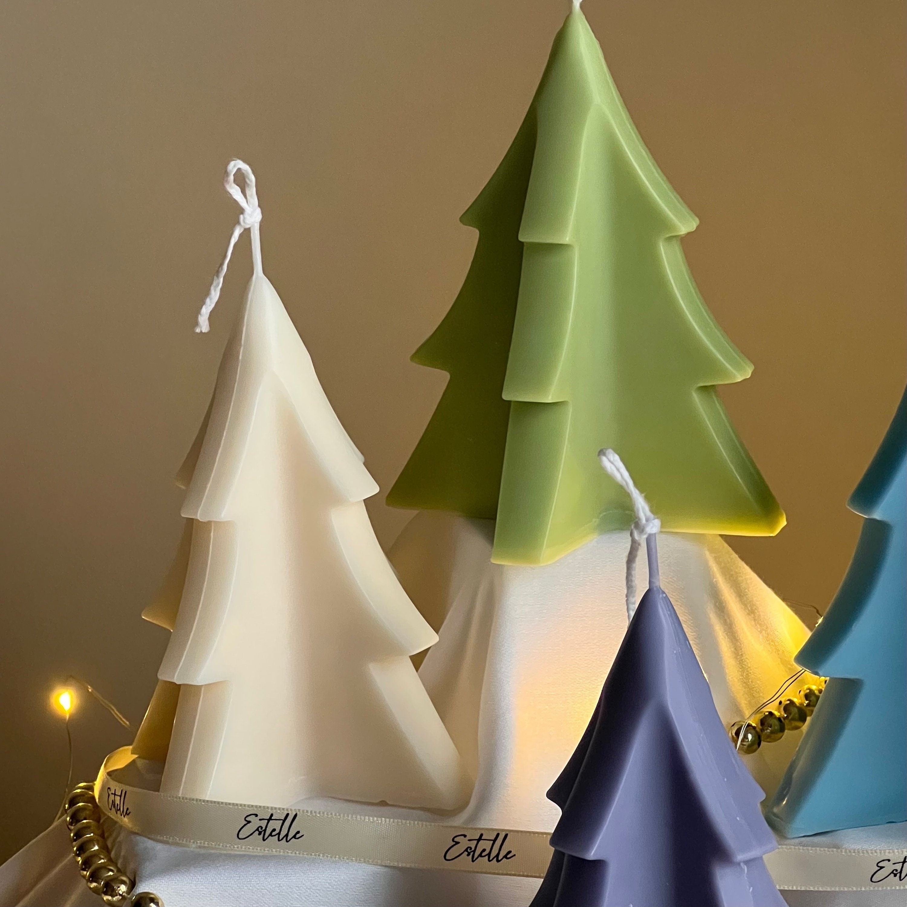 Minimalist Christmas Tree Candle