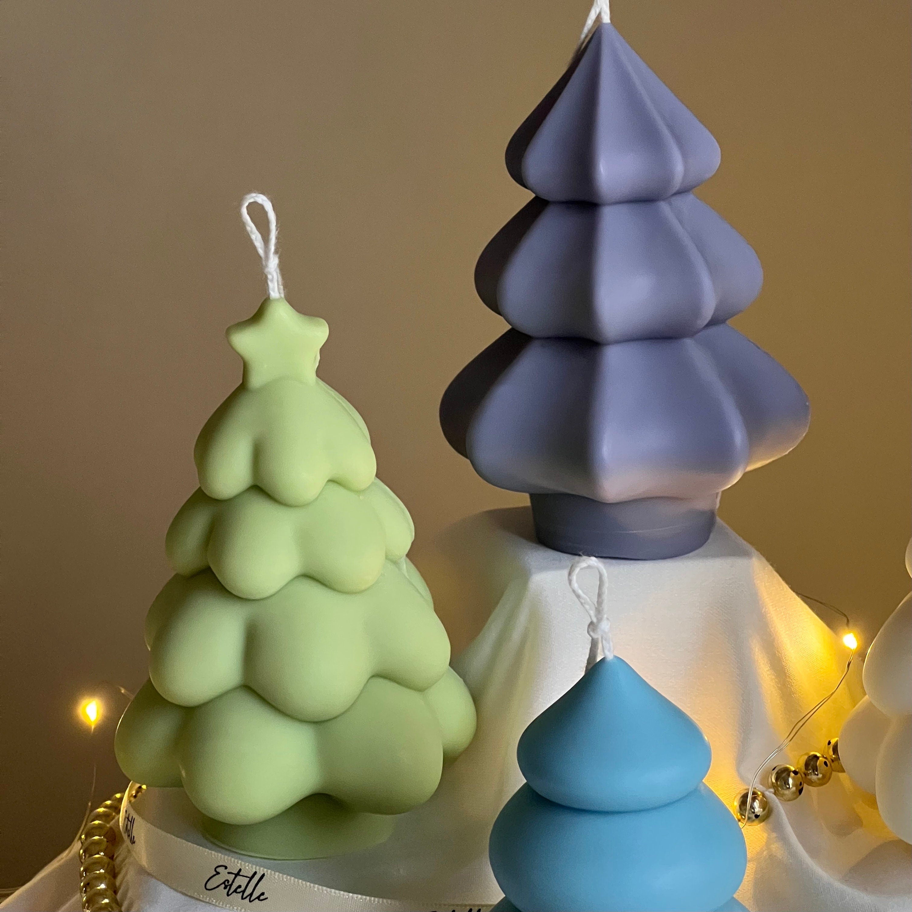 Cute Christmas Tree Candle