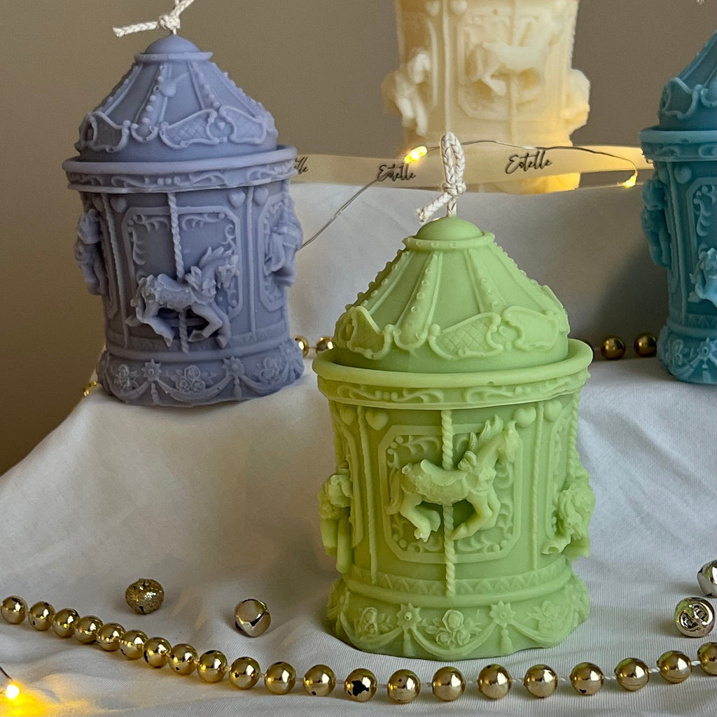 Christmas Carousel Candle