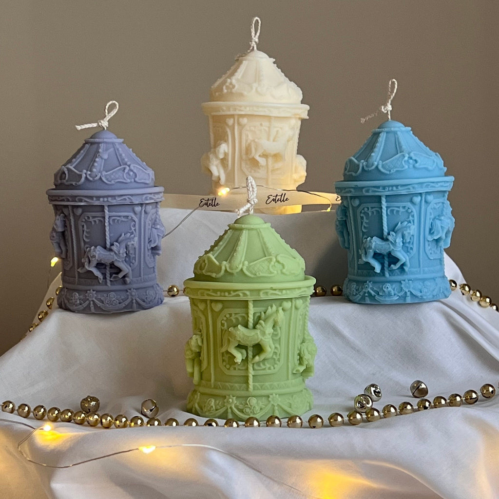 Christmas Carousel Candle